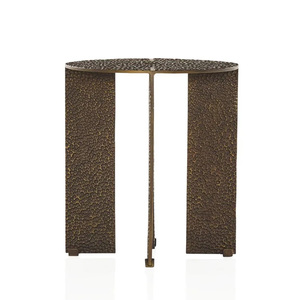 Aluminum Casted for Living Room End <b>Table</b>, Coffee <b>Table</b>, <b>Bedside</b> <b>Table</b> Home Hammered Texture Metal Side <b>Table</b> - Product Image 3