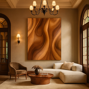 Escultura Modular de Madera Hecha a Mano, Arte Orgánico en Madera, Mueble de Pared para Sala de Estar, Decoración de Pared Única para Aniversario - Product Image 4