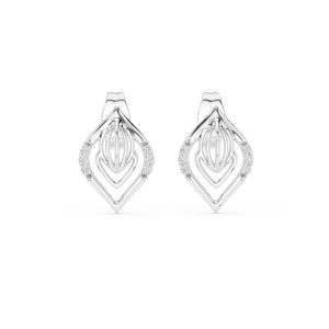 Pendientes de botón minimalistas Satvik Ratna ER 39 chapados en oro de 10K/14K/18K con diamantes cultivados en laboratorio, engaste de púas, certificados, para uso diario, regalo - Product Image 5