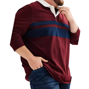 Camisas de Hombre Tallas Grandes, Transpirables, Tejidas, Sólidas, Antipilling, de Poliéster/Algodón, Personalizadas, Manga Larga, Casuales, Dos Opciones de Color - Product Image 1