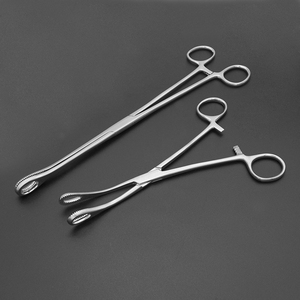 Pince à pansement et à éponges courbée, instrument chirurgical professionnel en acier inoxydable, fournisseur d'applications, pinces à pansement - Product Image 5