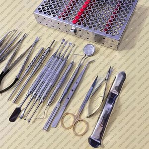 Kit professionnel de chirurgie péri-dentaire, instruments de chirurgie orale en acier inoxydable, outils de chirurgie orale réutilisables - Product Image 6
