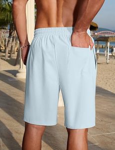 Shorts chino stretch premium pour homme, décontractés, pour l'été, respirants, avec fermeture boutonnée, logo sur le devant, shorts de golf - Product Image 1