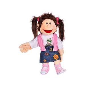 Plush Puppet Girl With Blue Dress And Red Hair <b>Soft</b> <b>Stuffed</b> Animal <b>Toy</b> For Kids Age 2 To 4 Years - Product Image 5