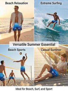 Shorts de Baño Personalizados para Hombre, 1 Pieza, Logotipo Frontal, Secado Rápido, con Forro de Malla y Estampado Digital, Hechos en Pakistán - Product Image 6