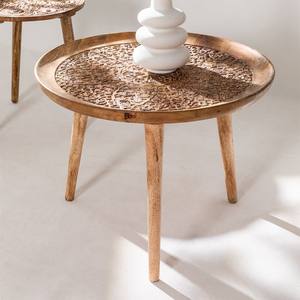 Vandana Terra Solace <b>Round</b> <b>side</b> <b>table</b> Ø60 cm in mango wood Nanup - Product Image 1