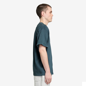 Camiseta personalizada al por mayor de 300 g/m² de algodón grueso con logotipo propio, impresión digital, camiseta para hombre con lavado ácido - Product Image 2