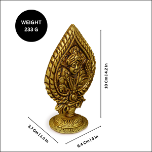 Estatua de Murugan de Latón Hecha a Mano, Ídolo del Dios Kartikeya para Decoración del Hogar, Regalo de Puja, 10 cm, Arte - Product Image 2