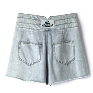 Shorts personalizados en colores sólidos para mujer, con cordón ajustable, shorts de cintura alta sin costuras. - Product Image 2