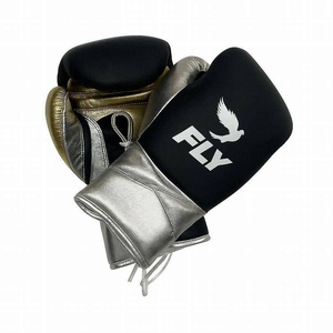 Set de Boxeo Fly SuperLace, Guantes de Boxeo Personalizados de Cuero Vacuno Genuino, Guantes de Entrenamiento Profesional, Protector Nasal y Protector Inguinal - Product Image 3