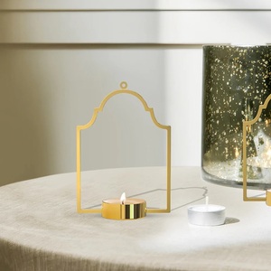 Fancy Brass Tea <b>Light</b> Holder With Arched Design For Home Decoration - Product Image 1