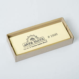 Aiguiseur de couteaux manuel multi-grains JM143 avec pierre en céramique et manche en bois - Product Image 4