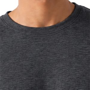 <b>Charcoal</b> Gray Men's Casual Crew Neck Top Short Sleeve Basic Tee Modern Everyday <b>Shirt</b> Minimal Clothing Custom Logo Apparel - Product Image 4