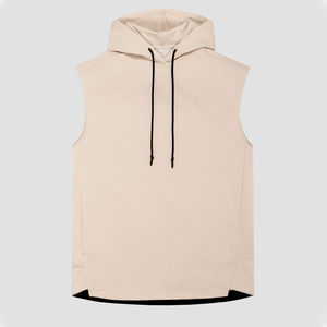 Vêtements de sport décontractés pour hommes, vêtements de sport respirants, sans manches, à capuche, pour un style de vie actif - Product Image 1