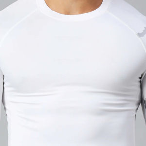 Camiseta Deportiva para Hombre, Gimnasio, Fitness, Personalizada con Impresión por Transferencia de Calor, Tejido de Punto, Corte Ajustado, Alto Rendimiento, Proveedor de Producción en Masa - Product Image 3