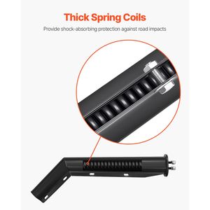 1 Paio di Ganci Angolati a Molla Rinforzati per Paraspruzzi, Interasse Bulloni 1 1/8 Pollici, Accessori per il Controllo del Carico per Semirimorchi - Product Image 4