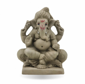 Traditional Handmade Clay Ganesh <b>Statue</b> For Temple Home Decor Festival Display <b>Religious</b> Decoration And Wholesale - Product Image 1