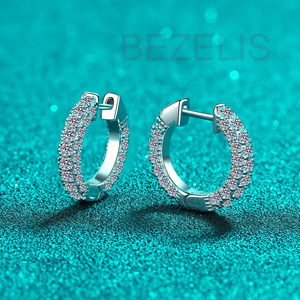 Pendientes de Diamantes Brillantes de Primera Calidad, Color E, Diamantes Cultivados en Laboratorio, 3 Quilates, Claridad VVS VS - Product Image 2