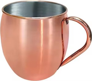 Mug en cuivre à poignée en laiton, modèle 2026, très populaire pour la maison, l'hôtel et le restaurant - Product Image 4