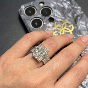 Elegante Anillo de Diamantes de Platino, Joyería Premium para Bodas, Compromisos, Fiestas y Regalos - Product Image 4