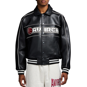 Chaquetas de Cuero Genuino a Precios Razonables, Chaqueta Avirex Edición USA para Hombre, Chaqueta Bomber, Chaquetas de Vuelo Americanas - Product Image 3