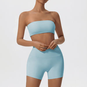 Sujetador deportivo ligero sin tirantes de alta sujeción, transpirable, elástico, cómodo, sin aros, con soporte frontal medio, talla XS, máxima sujeción - Product Image 6