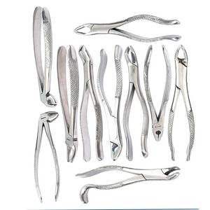 Orthopedic Dental Extracting Forceps Set 10-Piece Stainless Steel Surgical Instruments Kit for Horses & Dogs - Product Image 1