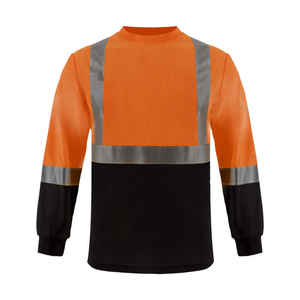 Camiseta de Seguridad Reflectante de Alta Visibilidad Mangoes Fashion, Personalizada, ANSI Clase 1, Impermeable, Manga Larga, Dos Tonos, Puños Acanalados, 100% Poliéster - Product Image 5