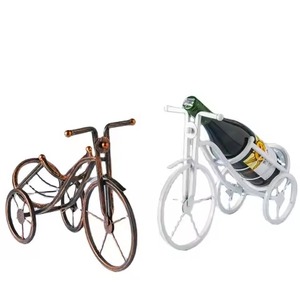Porte-bouteille à vin en métal en forme de vélo créatif, support décoratif pour table, présentoir pour bar à domicile, cadeau - Product Image 1