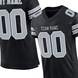 Camiseta de Fútbol Personalizada para Hombre, Negra y Plateada, Nueva, Informal, de Negocios, Precio Bajo, Alta Calidad - Product Image 3