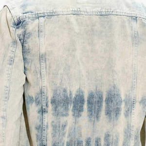 Chaqueta de Mezclilla con Efecto Degradado para Hombre, Estilo Casual con Botones al Frente, Cuello Camisero, Manga Regular, Estilo Primavera, Tejido Degradado - Product Image 6