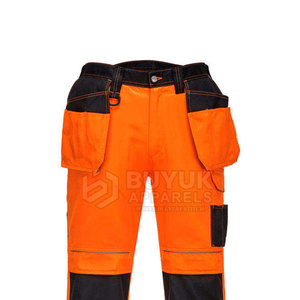 กางเกงทำงานกลางแจ้งสำหรับอุตสาหกรรม ระบายอากาศได้ดี เหมาะสำหรับช่างก่อสร้าง ช่างซ่อมบำรุง ทนทาน เสริมความแข็งแรง ป้องกันได้ดี ดีไซน์กระเป๋าหลายช่อง - Product Image 6