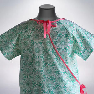 Bata de Paciente a Precio Accesible, Cómoda de Usar, Último Diseño, Bata de Paciente Floral, Bata de Paciente Transpirable al por Mayor - Product Image 4