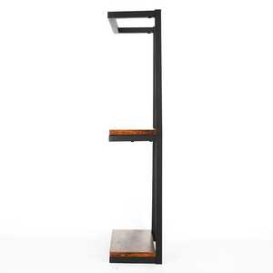 Porte-parapluies moderne en métal noir avec motif abstrait en spirale découpé, support de cannes et bâtons de marche pour entrée, design creux haut et épuré - Product Image 4