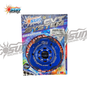 SUN Racing N-MAX 155/AEROX 155 Ensemble d'embrayage en acier 1000 tr/min Fabriqué à Taïwan Haute performance Engrenage fluide Scooter CVT Neuf - Product Image 5