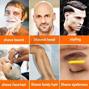 Maquinilla de Afeitar Premium de Acero Inoxidable de Una Sola Hoja para Hombre, Herramienta de Afeitado Facial Desechable de Alta Calidad con Mango de Aleación de Zinc de Doble Filo - Product Image 5