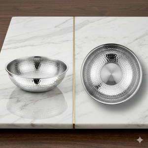 Vente en gros de poêles Talsa en acier inoxydable de haute qualité, meilleurs poêles à miroir argentés martelés, essentiels pour la cuisine - Product Image 1