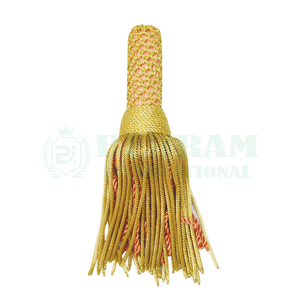 Frange de pompons décoratifs légers en fil d'or pour rideaux, vêtements, vêtements liturgiques et décoration textile de maison - Product Image 3