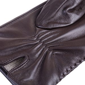 Gants de vélo pour hommes Samroz Sports en cuir d'agneau véritable, longueur poignet, respirants, compatibles écran tactile, pour toutes les saisons, pour activités de plein air - Product Image 2
