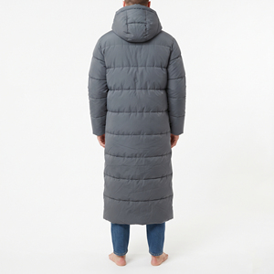 Parka d'hiver longue et chaude pour homme, avec capuche, rembourrée, isolée, coupe-vent, décontractée - Product Image 2