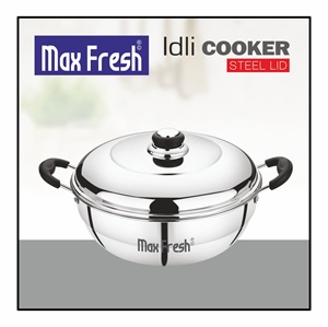 Casserole vapeur en acier inoxydable 6L à 3 niveaux pour cuisinière à gaz et à induction, écologique, lavage à la main uniquement - Product Image 5