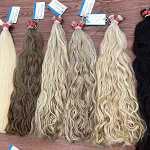 Paquets de cheveux humains bruts vietnamiens Super Double Drawn Extensions de cheveux en vrac ondulés naturels brillants non mélangés disponibles à expédier - Product Image 5