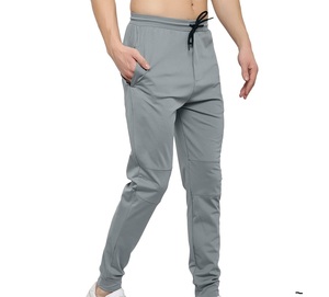 Pantalones Deportivos para Hombre, Color Gris, Cintura Elástica con Cordón, Bolsillos Laterales, Tejido Transpirable, Peso Medio, para Otoño - Product Image 3