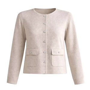 Pull col rond fantaisie en tricot brossé à manches bouffantes pour femmes et jeunes filles, vente en gros - Product Image 4