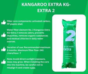 Filtre à eau pré-filtrant Kangaroo Eco Set PP5/GAC/PP1 – Efficacité optimale, remplacement facile, fabriqué au Vietnam – Idéal pour la maison et l'hôtellerie - Product Image 5