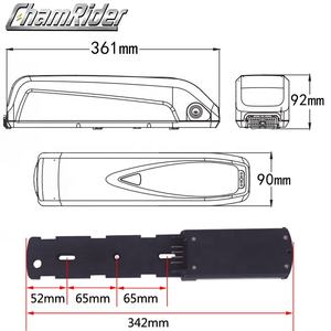 Chamrider Hailong1 전자 자전거 Akku 배터리 다운 튜브 전기 자전거 배터리 리튬 이온 18650 21700 36v 48V 15ah Ebike 배터리 - Product Image 2