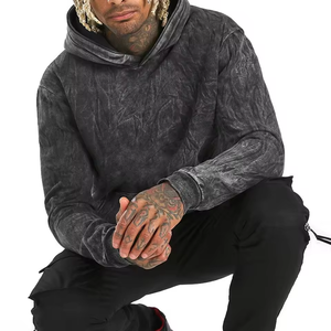 Sudadera con Capucha Unisex Extra Grande Color Verde Menta, Estilo Casual Urbano, con Bolsillo Canguro, para Invierno, Servicio OEM - Product Image 3