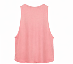 Custom LOGO Breathable Workout Tank <b>Tops</b> for Women Front Logo Running Gym Yoga Sport Shirts Loose Fit - Product Image 3
