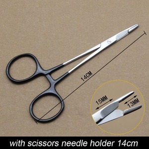 1 pièce – Porte-aiguilles manuel multifonctionnel en acier inoxydable avec ciseaux – Kit d'instruments - Product Image 4