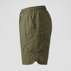 Ensemble court coupe décontractée pour homme en nylon respirant coupe-vent, survêtement uni à séchage rapide avec short à taille élastique - Product Image 5